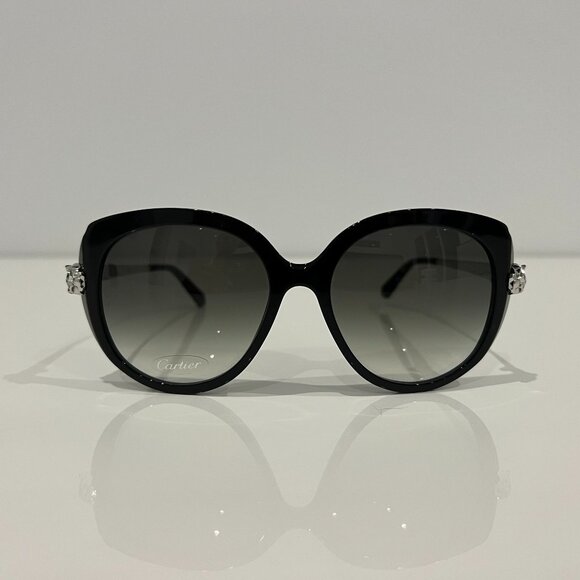 CARTIER BLACK PANTHER SUNGLASSES NEW main image 13